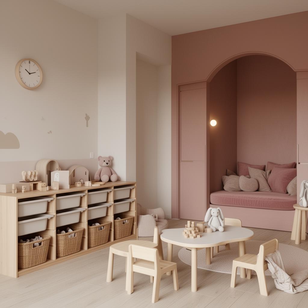 Thoughtful combination of custom-made elements paired with new furniture